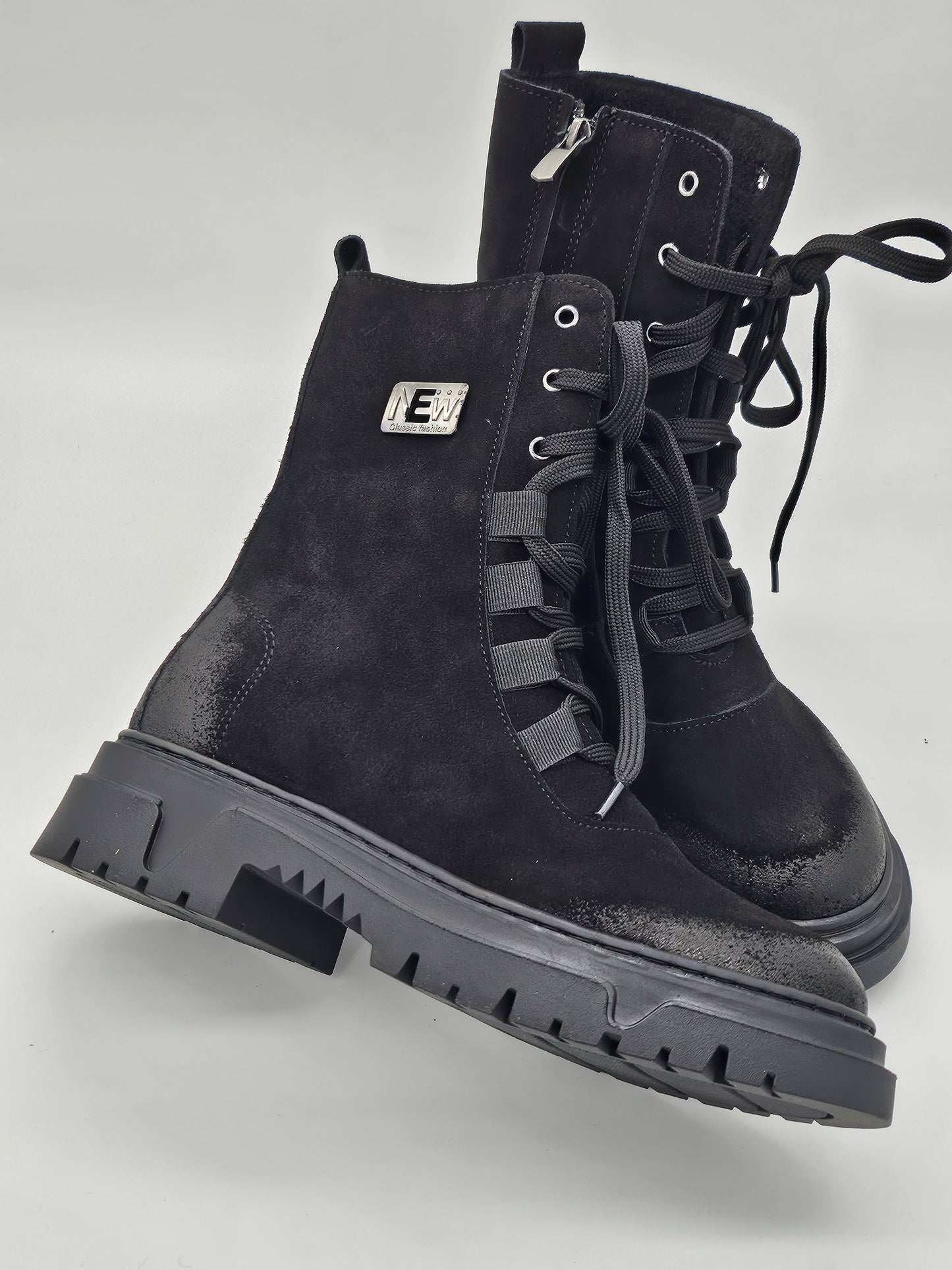 Български Дамски Боти – Черен Набук