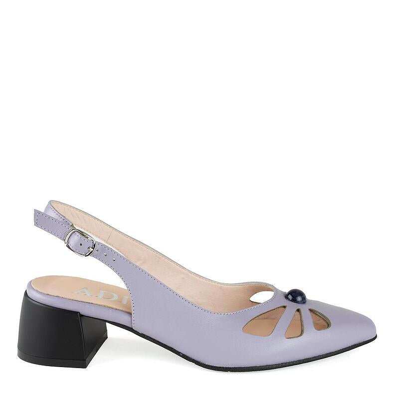 Дамски елегантни обувки в светлолилав цвят
