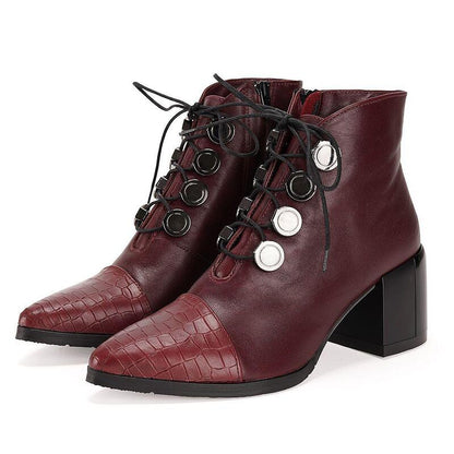 Дамски боти бордо