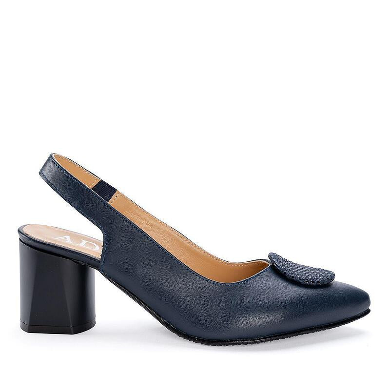Дамски елегантни обувки в тъмносин цвят